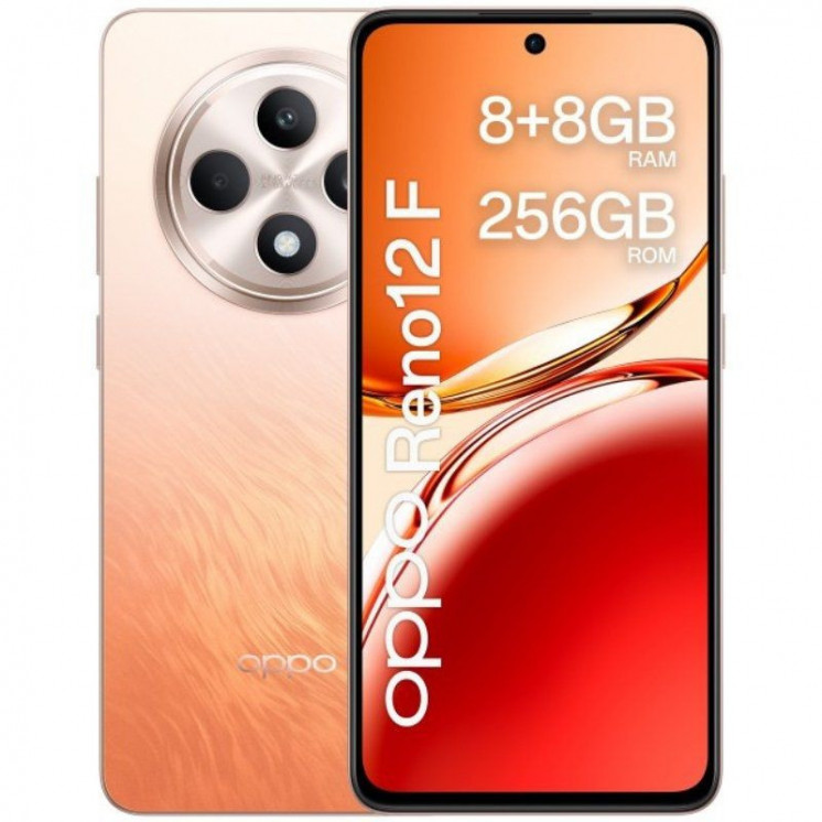 Smartphone oppo reno 12 f 8gb/ 256gb/ 6.67'/ 4g/ naranja