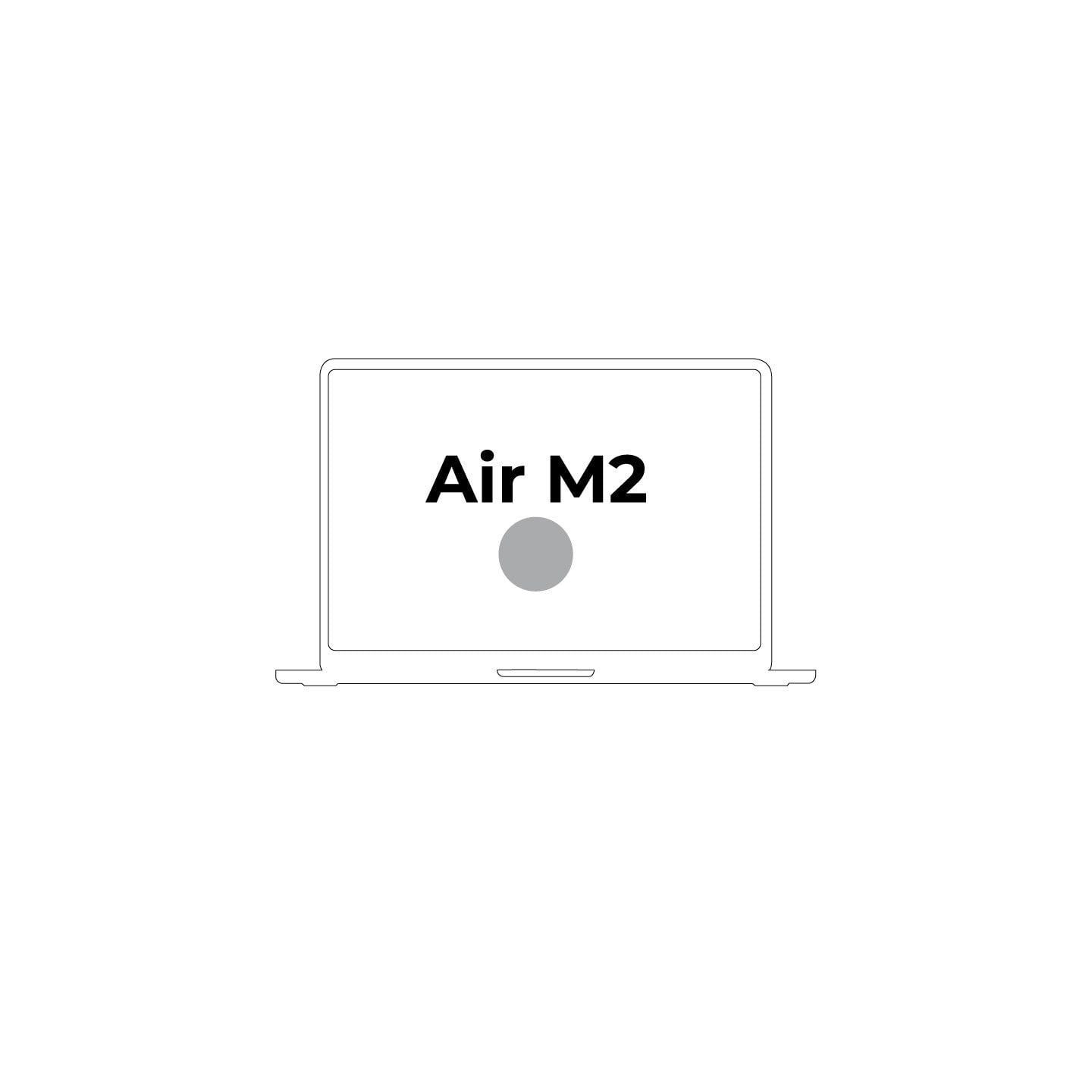 Apple macbook air 13.6'/ m2 8-core cpu/ 8gb/ 256gb ssd/ 8-core gpu/ plata