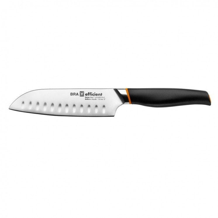 Cuchillo santoku bra efficient a198003/ hoja 130mm/ acero inoxidable