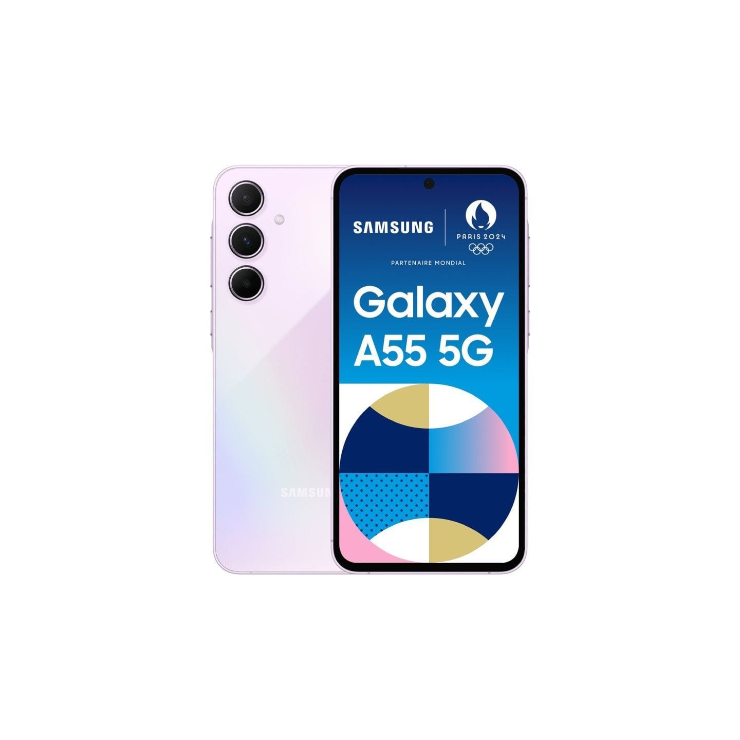 Smartphone samsung galaxy a55 8gb/ 256gb/ 6.6'/ 5g/ lavanda