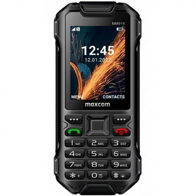 Teléfono móvil ruggerizado maxcom strong mm918 4g volte/ negro