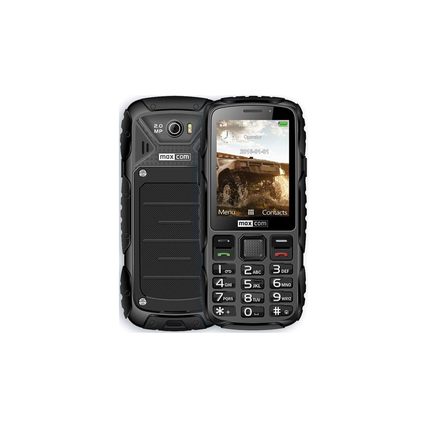 Teléfono móvil ruggerizado maxcom strong mm920/ negro