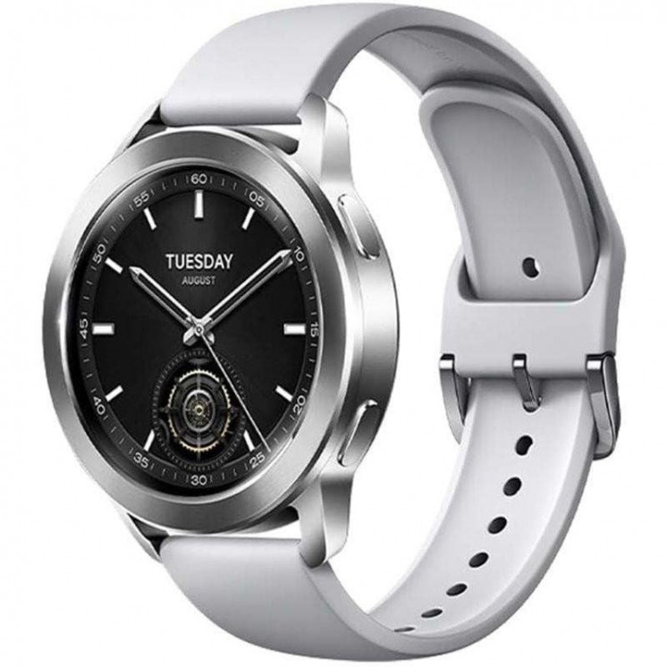 Smartwatch xiaomi watch s3/ notificaciones/ frecuencia cardíaca/ gps/ plata