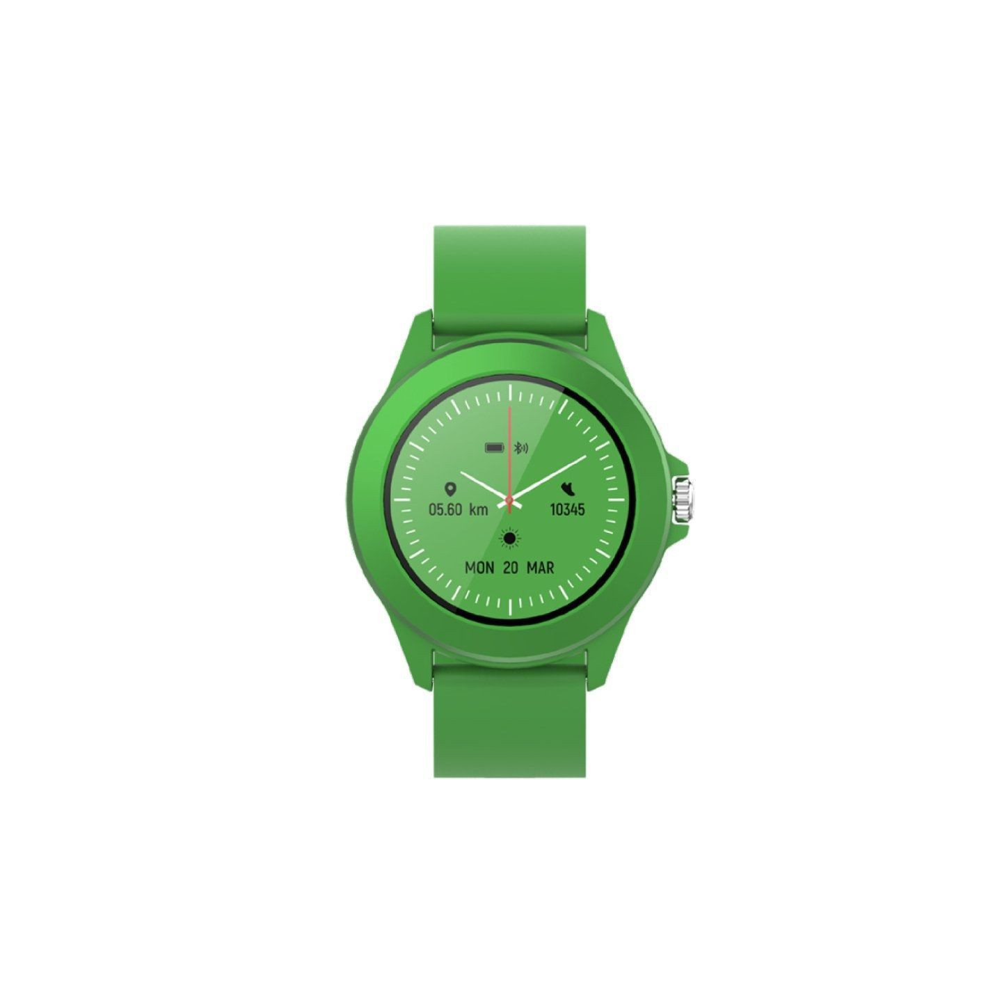 Smartwatch forever colorum cw-300/ notificaciones/ frecuencia cardíaca/ verde