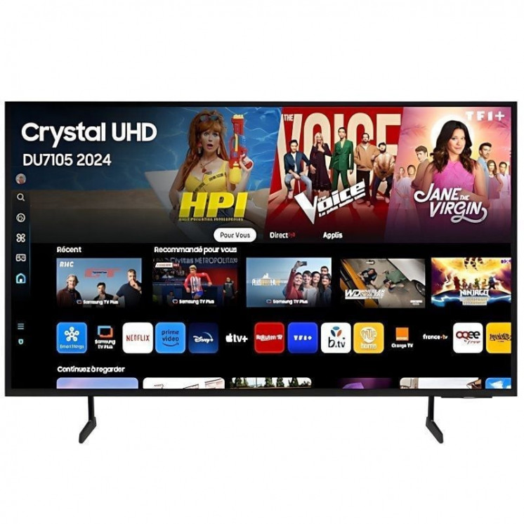 Televisor samsung crystal uhd tu75du7105 75'/ ultra hd 4k/ smart tv/ wifi