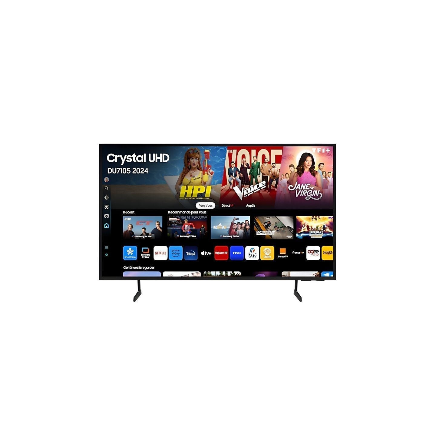 Televisor samsung crystal uhd tu75du7105 75'/ ultra hd 4k/ smart tv/ wifi