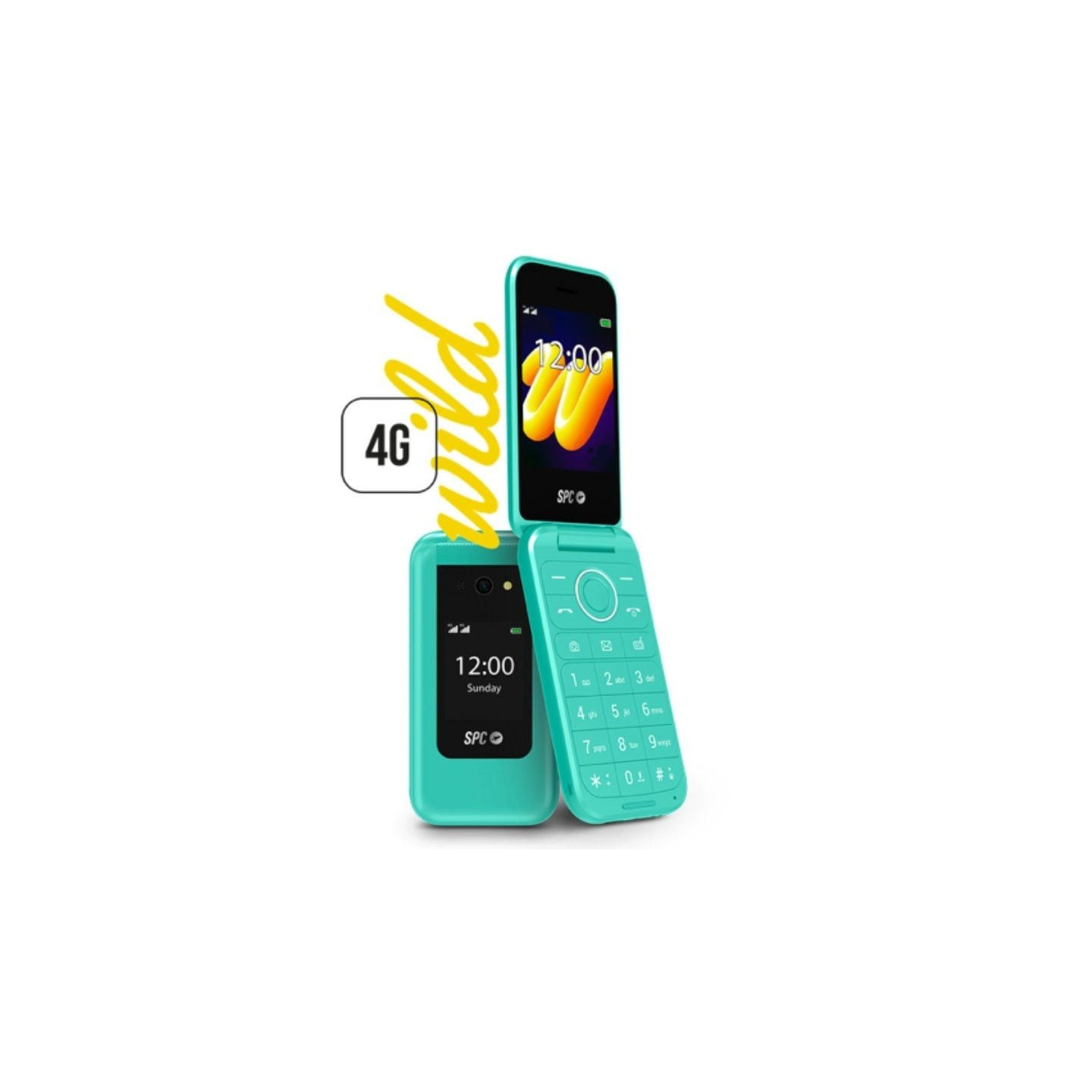 Teléfono móvil spc wild para personas mayores/ 4g/ verde