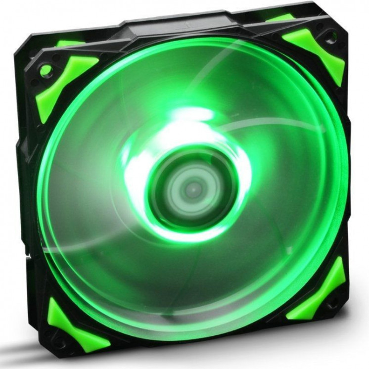 Ventilador Nox H-Fan Green/ 12cm/ Verde