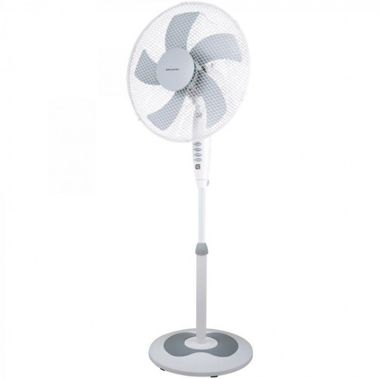 Ventilador de pie grunkel fan-165r/ 50w/ 5 aspas 40cm/ 3 velocidades