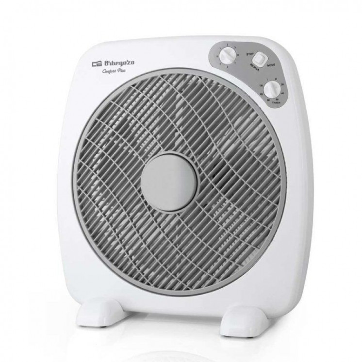 Ventilador de suelo orbegozo box fan bf 0140/ 60w/ 4 aspas 40cm/ 3 velocidades