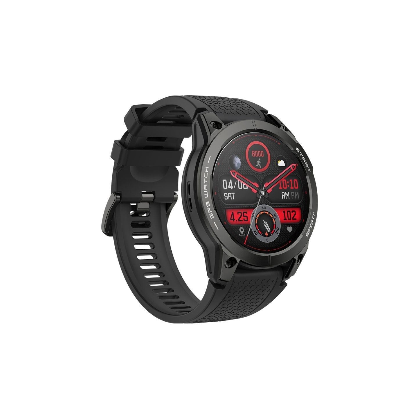 Smartwatch aiwa sw-a2000/ notificaciones/ frecuencia cardíaca/ gps/ negro