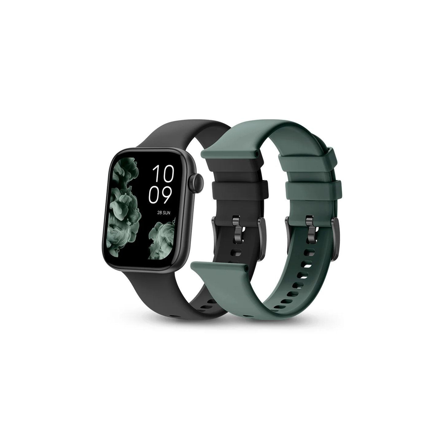 Smartwatch spc smartee duo 2 9650n/ notificaciones/ frecuencia cardíaca/ negro/ incluye correa extra