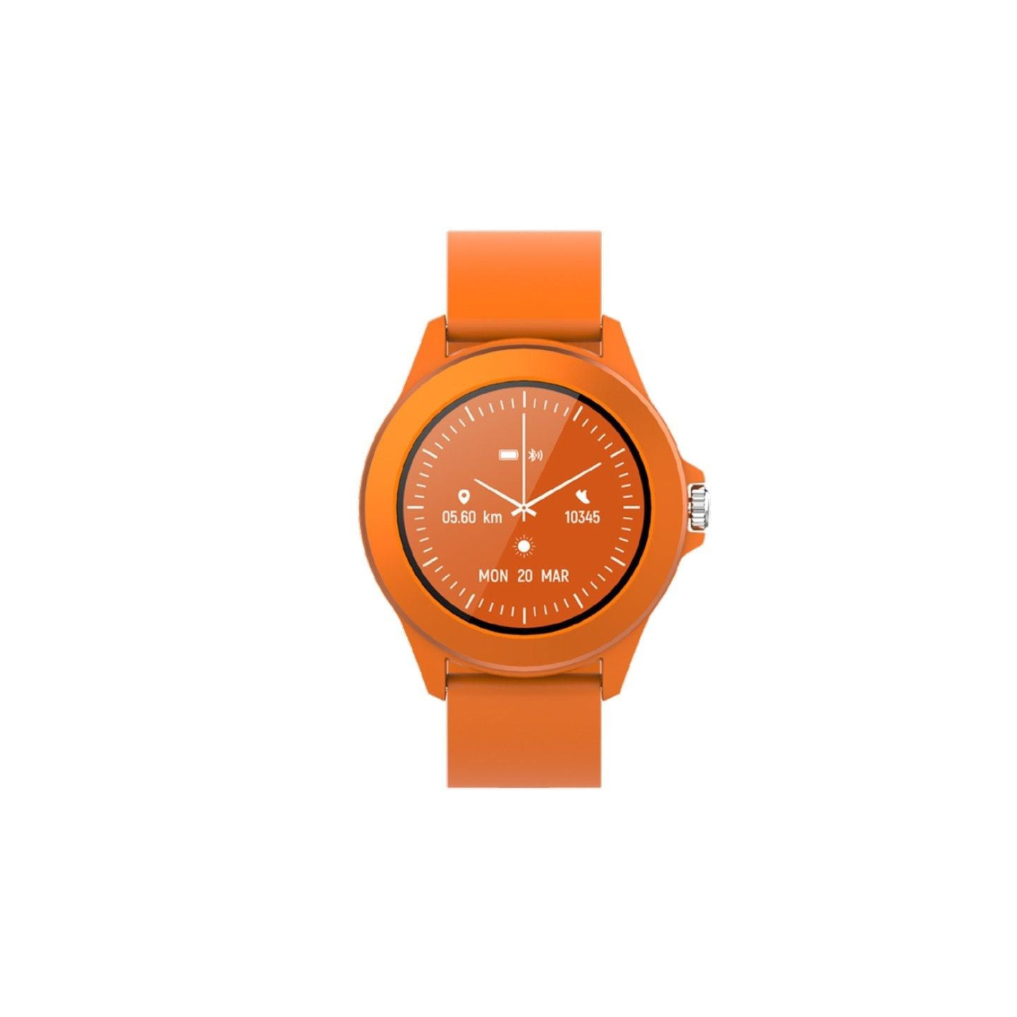 Smartwatch forever colorum cw-300/ notificaciones/ frecuencia cardíaca/ naranja