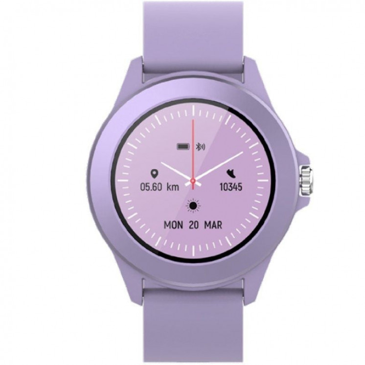 Smartwatch forever colorum cw-300/ notificaciones/ frecuencia cardíaca/ purpura