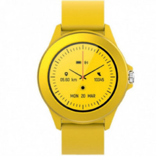 Smartwatch forever colorum cw-300/ notificaciones/ frecuencia cardíaca/ amarillo