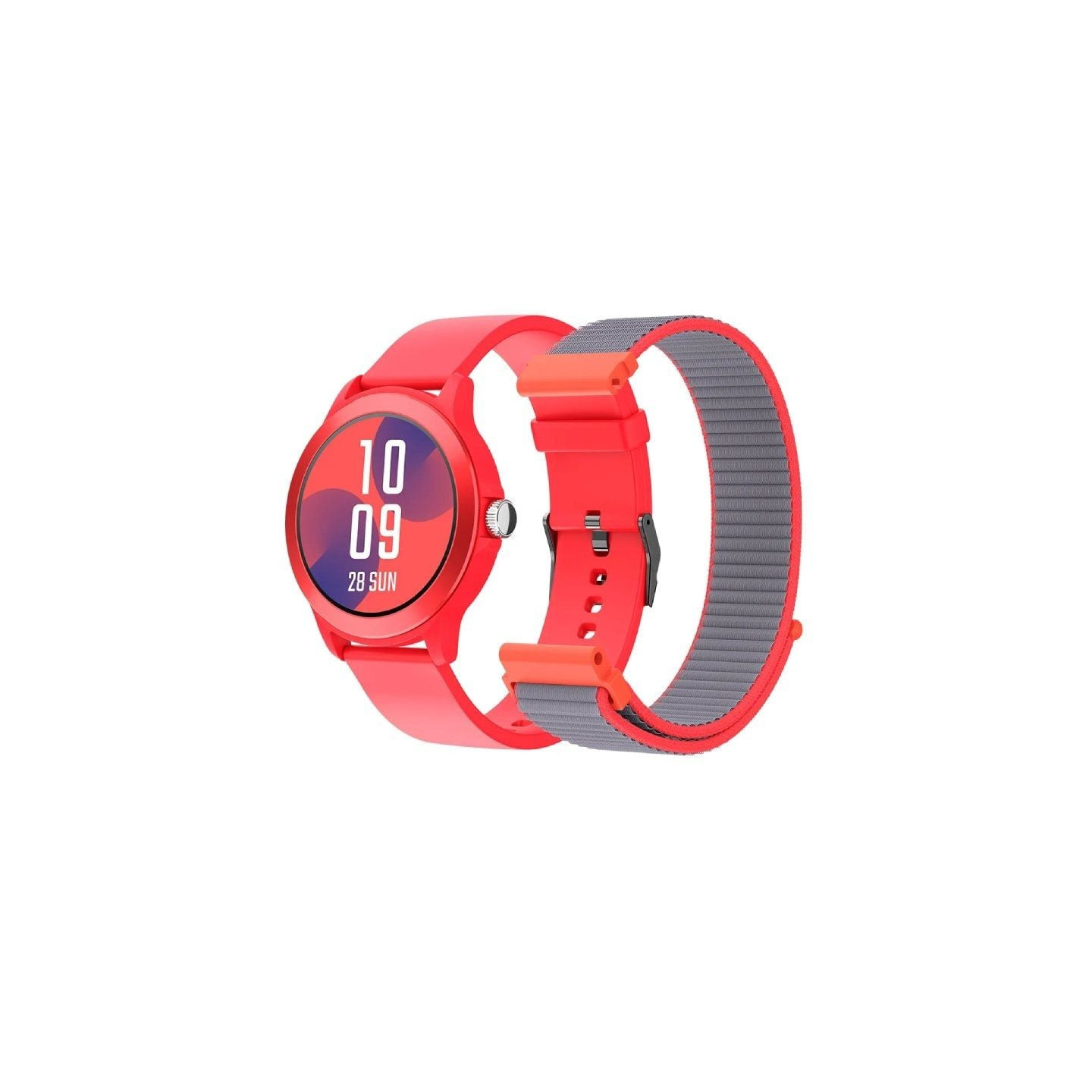 Smartwatch spc smartee duo vivo 9651r/ notificaciones/ frecuencia cardíaca/ rojo/ incluye correa extra