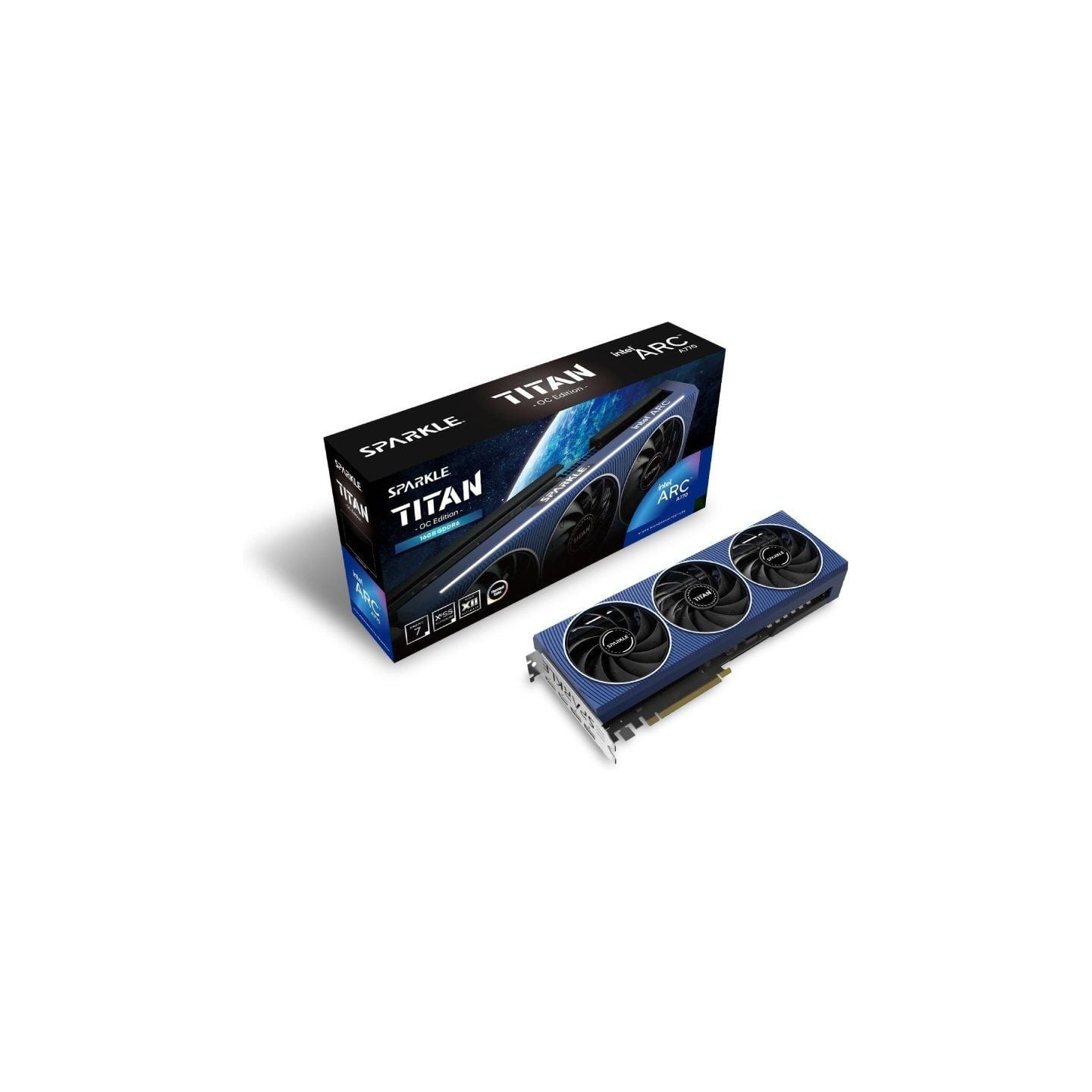 Tarjeta gráfica sparkle intel arc a770 titan oc edition/ 16gb gddr6