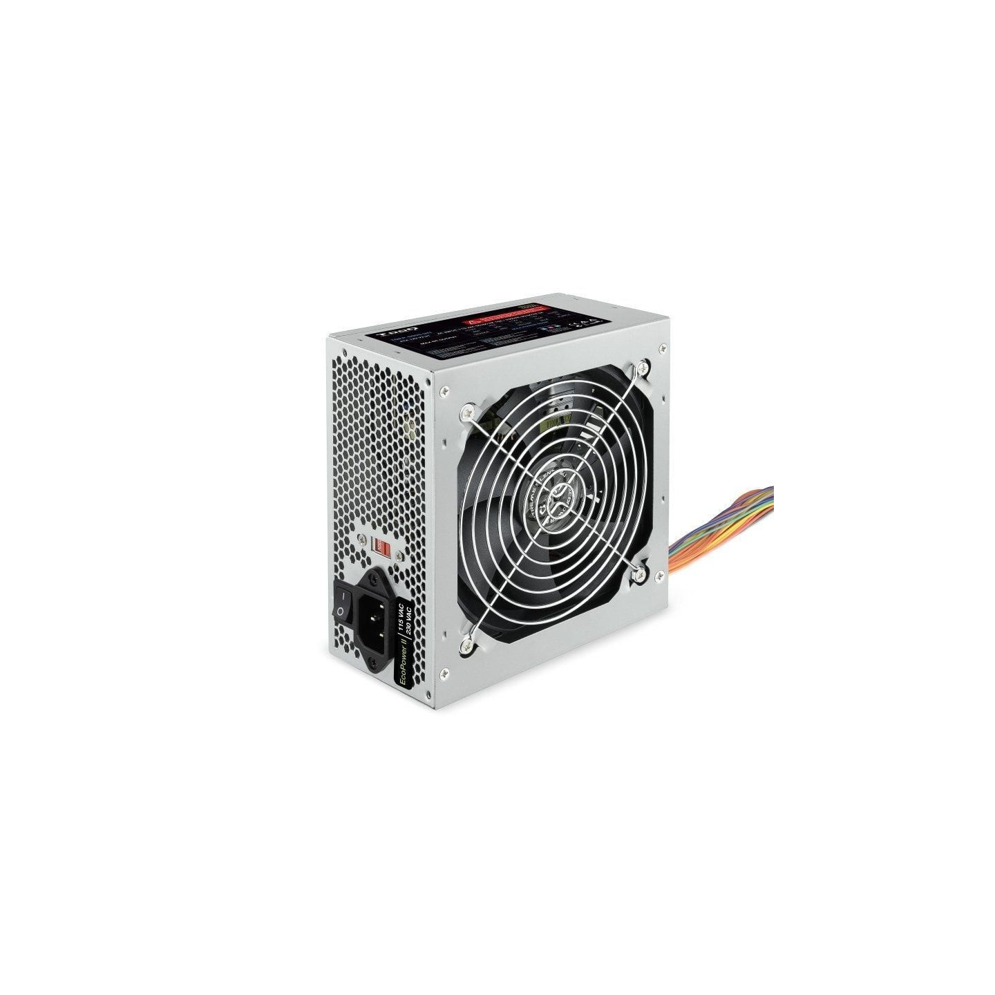 Fuente de alimentación tooq tqep-500s-int/ 500w/ ventilador 12cm