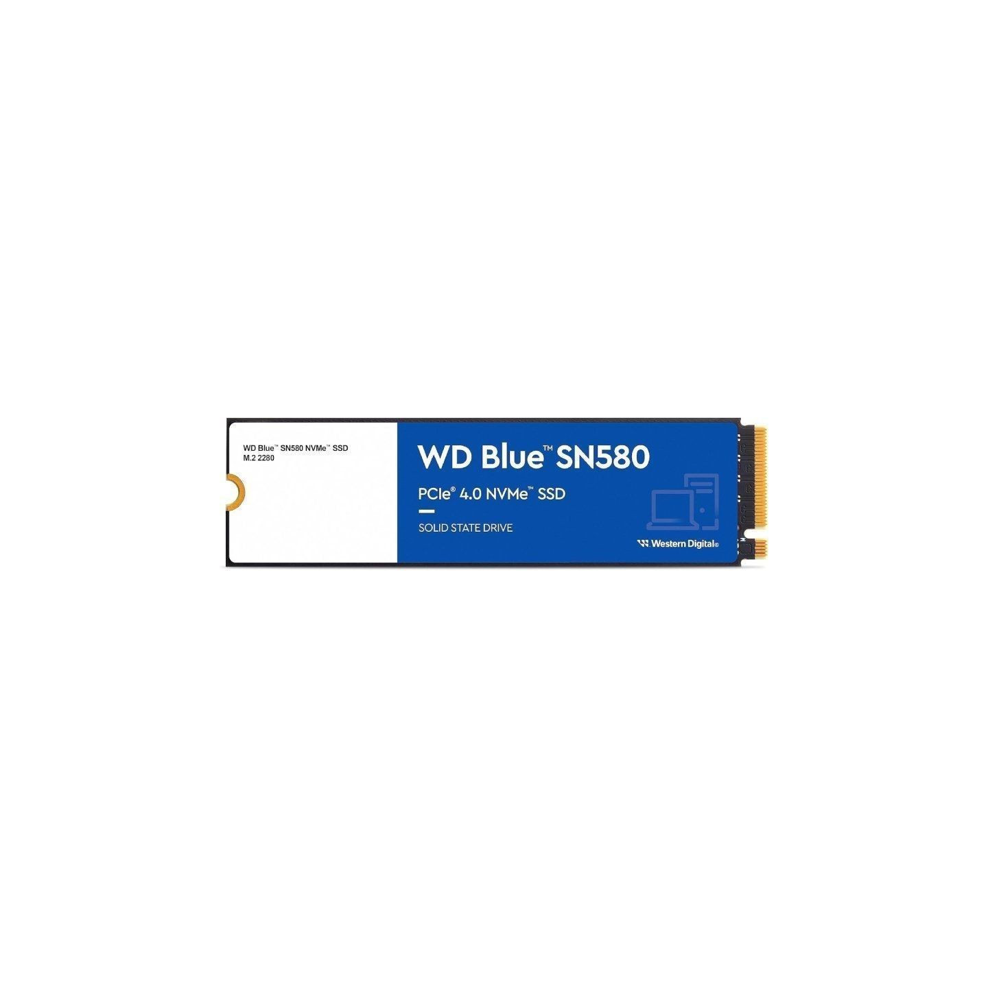 Disco ssd western digital wd blue sn580 500gb/ m.2 2280 pcie