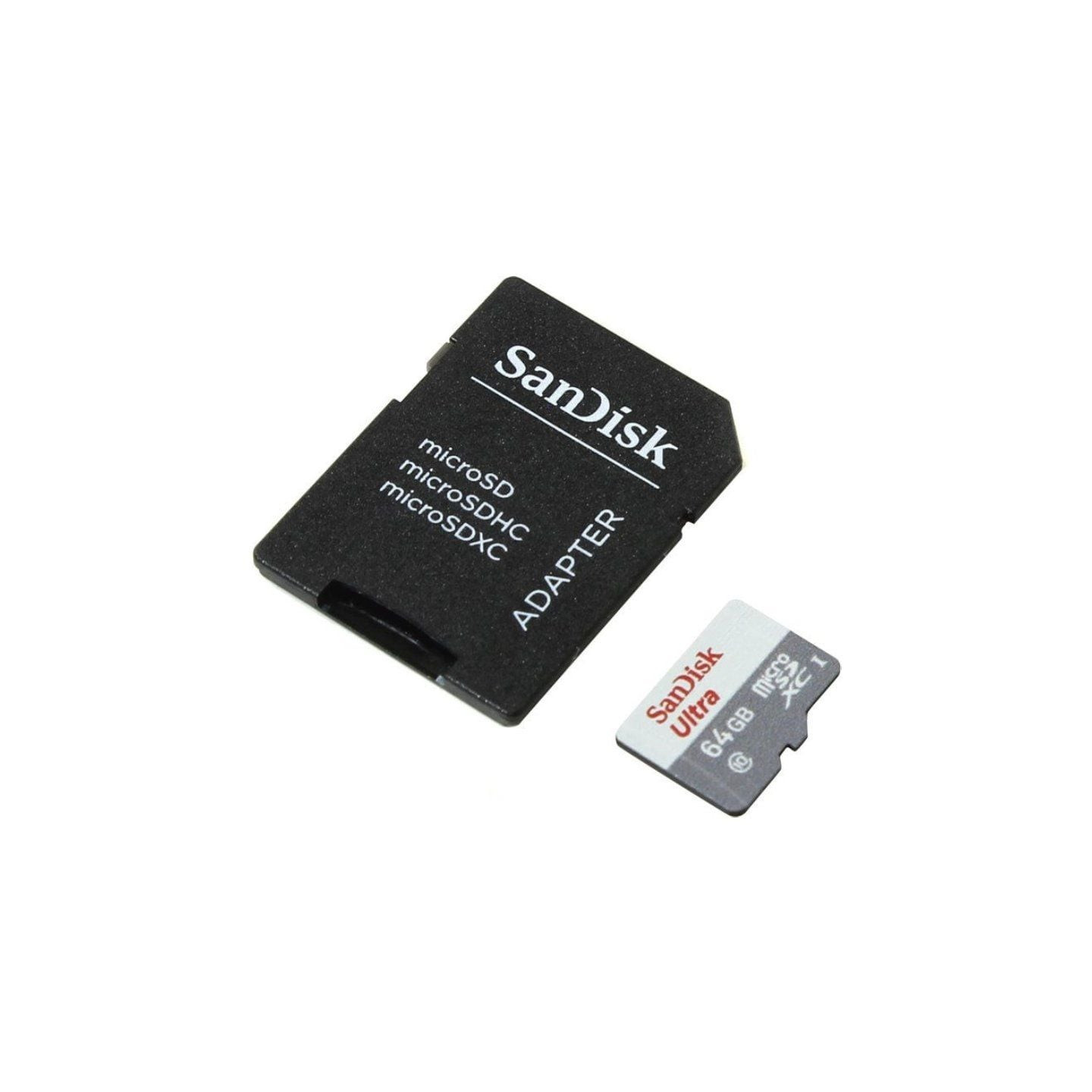 Tarjeta de memoria sandisk ultra 64gb microsd xc con adaptador/ clase 10/ 100mb/s