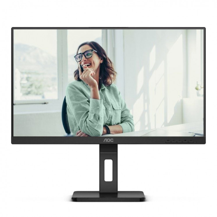 Monitor profesional aoc 24p3cv 23.8'/ full hd/ multimedia/ regulable en altura/ negro