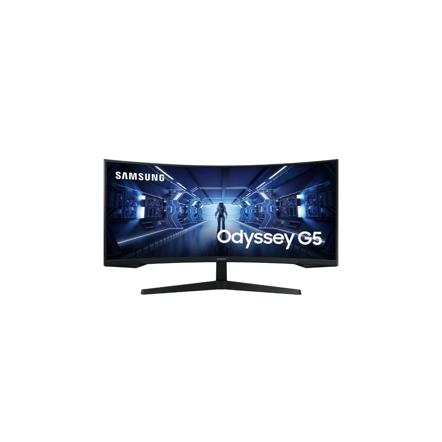 Monitor gaming ultrapanorámico curvo samsung odyssey g5 lc34g55twwp 34'/ uwqhd/ 1ms/ 165hz/ va/ negro