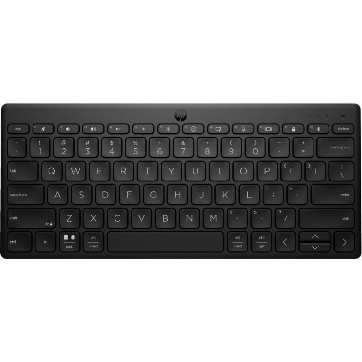 Teclado compacto inalámbrico por bluetooth hp 355 bluetooth/ negro