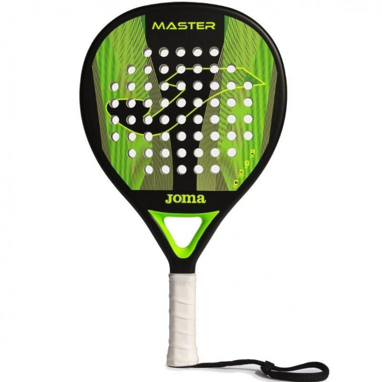 Pala de pádel joma master/ negra y verde flúor