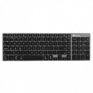 Teclado inalámbrico por bluetooth ngs fortune-bt/ gris