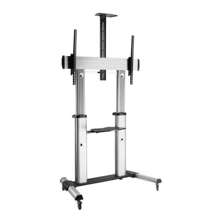 Soporte de Suelo Inclinable con Ruedas Fonestar STS-40106P para TV de 60-100"/ hasta 100kg