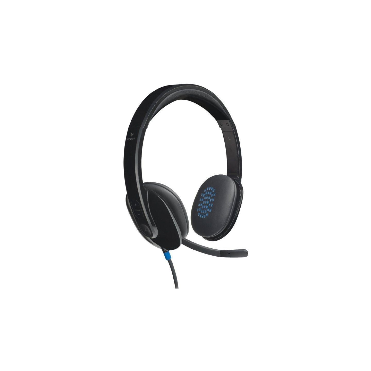 Auriculares logitech h540/ con micrófono/ usb/ negros