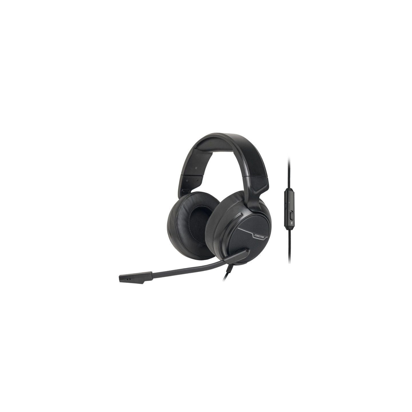 Auriculares Gaming con Micrófono Fonestar WIN/ Jack 3.5/ Negros