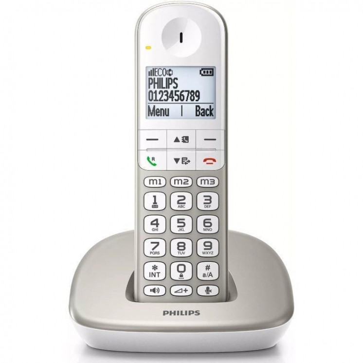 Teléfono inalámbrico philips xl4901s/23/ plata y blanco