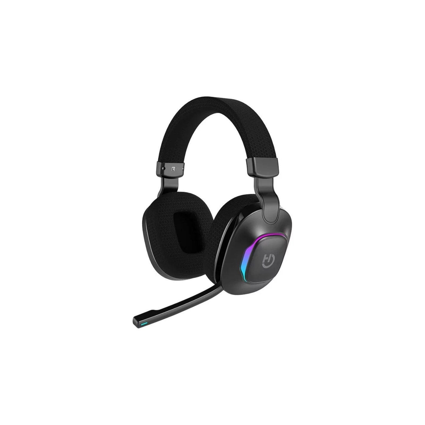 Auriculares Gaming con Micrófono Hiditec Vortex ARGB/ Jack 3.5/ Bluetooth/ Negros