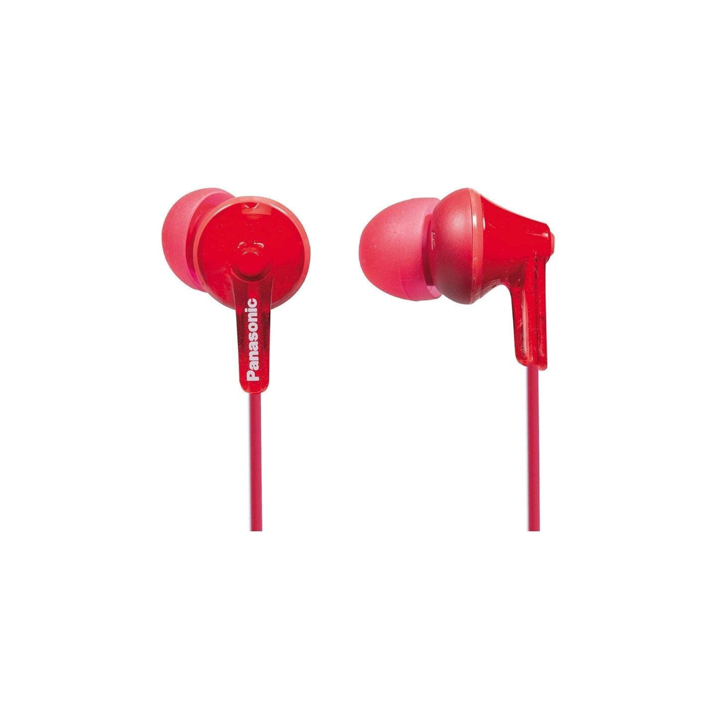 Auriculares intrauditivos panasonic rp-hje125/ jack 3.5/ rojos