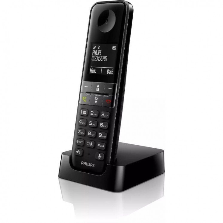 Teléfono inalámbrico philips d4701b/34/ negro