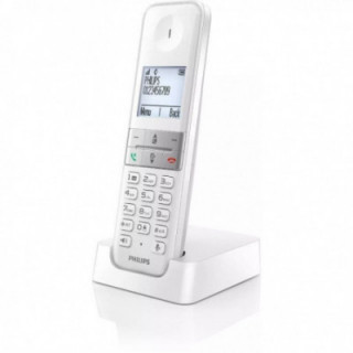 Teléfono inalámbrico philips d4701w/34/ blanco