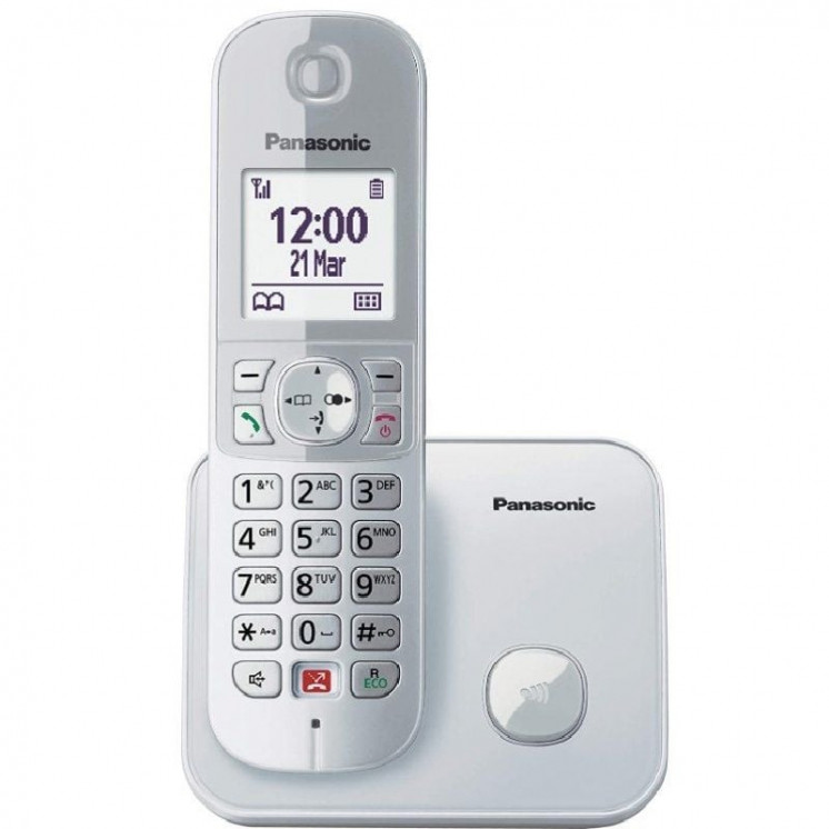 Teléfono inalámbrico panasonic kx-tg210sp/ blanco