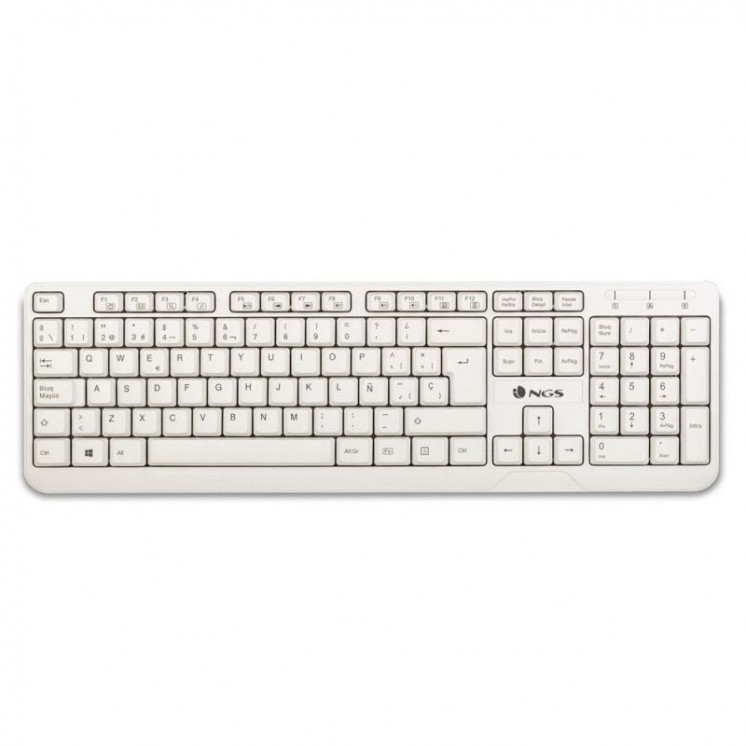 Teclado ngs spike/ blanco