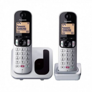 Teléfono inalámbrico panasonic kx-tgc252sps/ pack duo/ plata