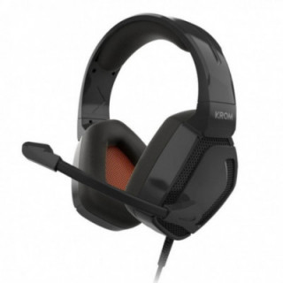 Auriculares Gaming con Micrófono Krom Kopa Pro/ Jack 3.5/ Negros