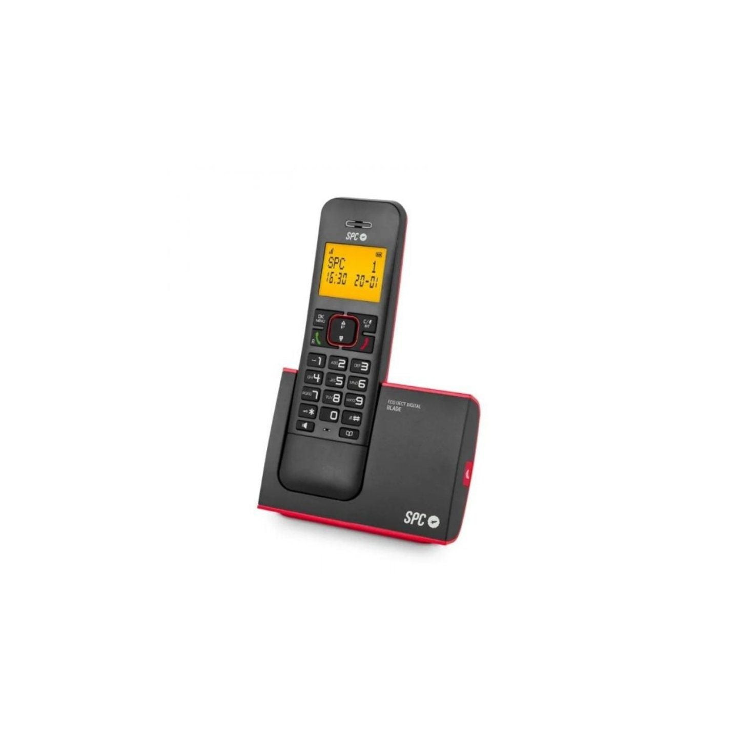 Teléfono inalámbrico spc blade 7290rc1/ rojo y negro