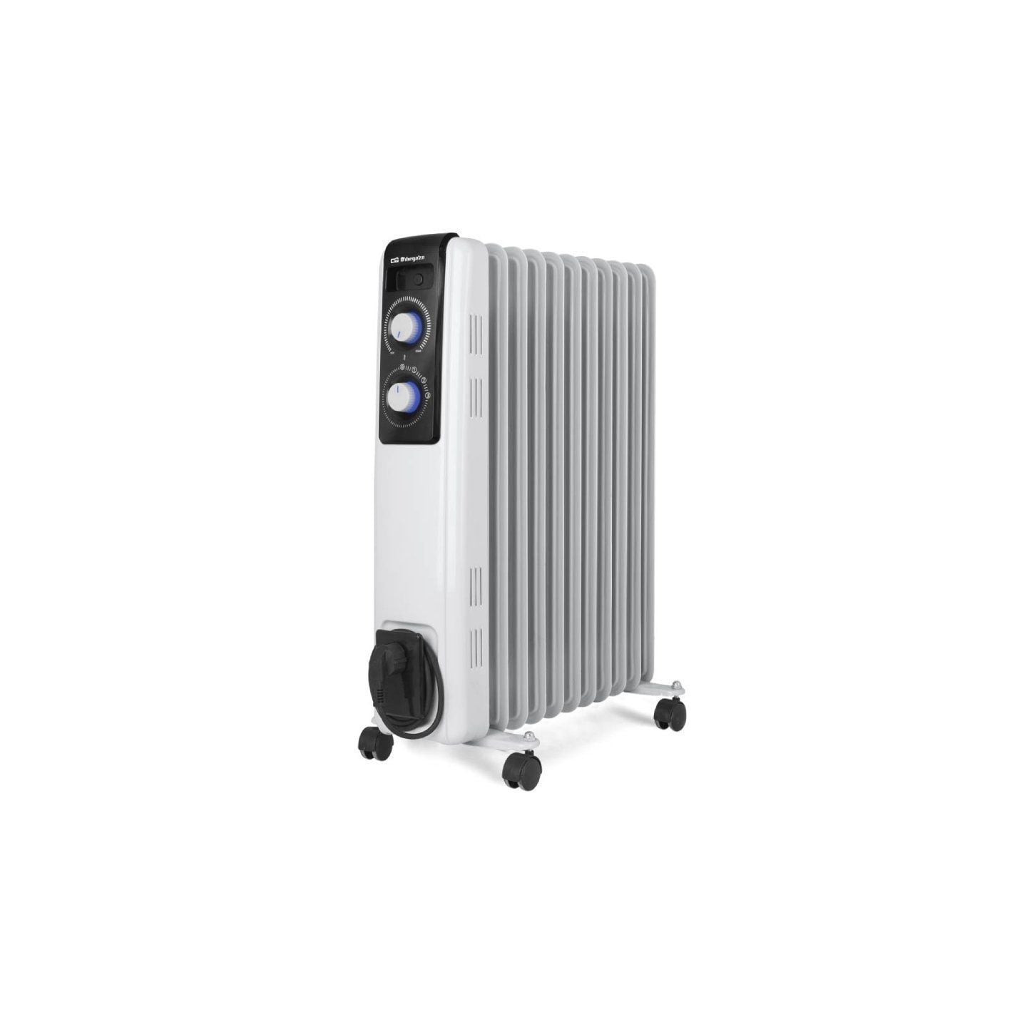 Radiador de aceite orbegozo rf 2500a/ 3 potencias/ 1000-1500-2500w/ 11 elementos caloríficos