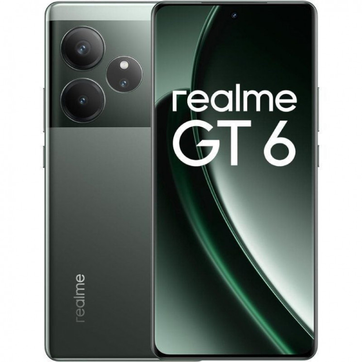 Smartphone realme gt6 16gb/ 512gb/ 6.78'/ 5g/ verde resplandor