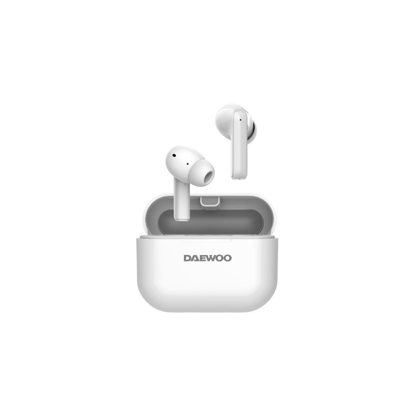 Auriculares bluetooth daewoo dw2005 con estuche de carga/ autonomía 6h/ blancos