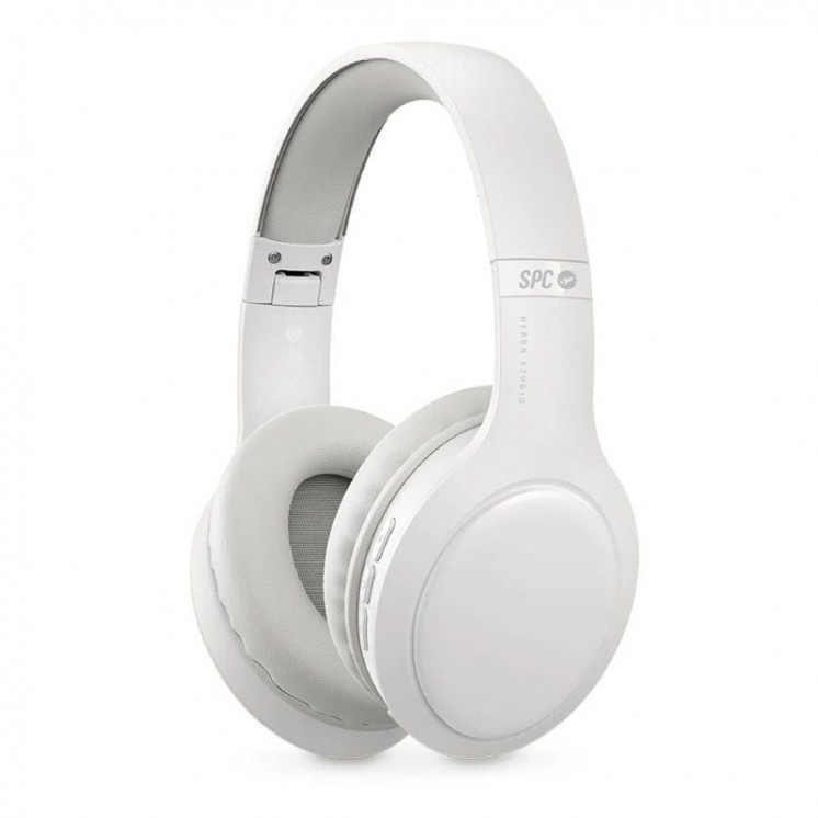 Auriculares inalámbricos spc heron studio/ con micrófono/ bluetooth/ blanco