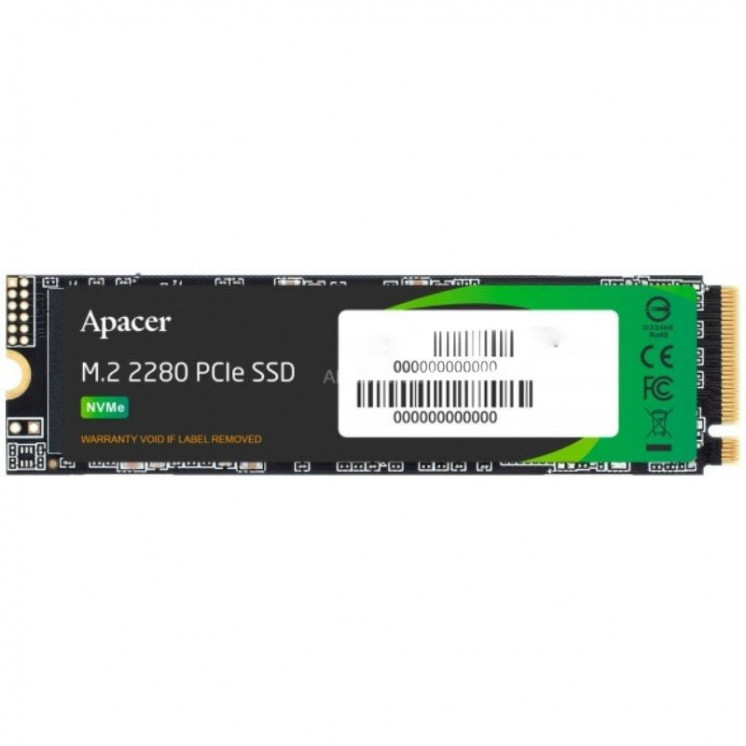 Disco ssd apacer as2280p4x 1tb/ m.2 2280 pcie/ full capacity