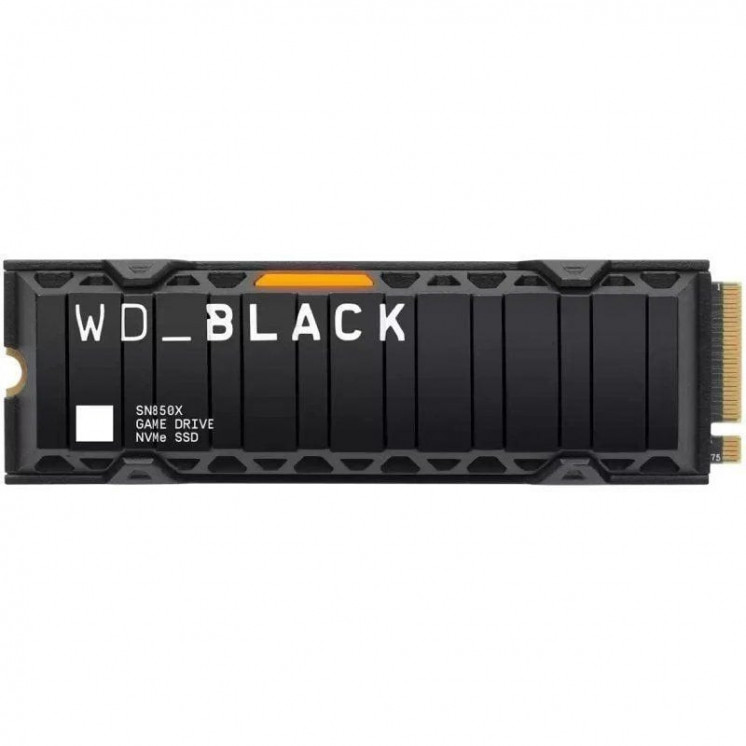 Disco ssd western digital wd black sn850x 2tb/ m.2 2280 pcie 4.0/ con disipador de calor/ full capacity