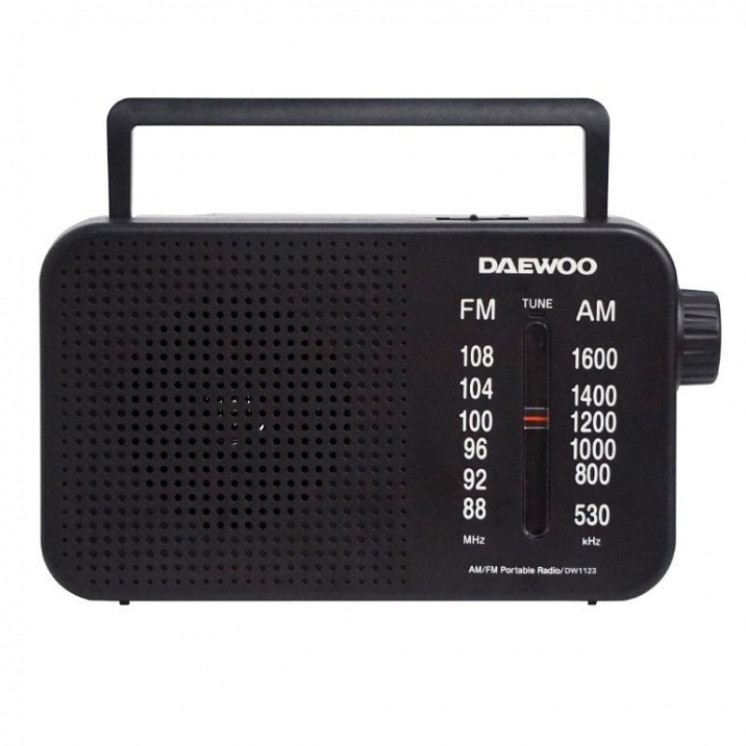 Radio portátil daewoo dw1123/ negra