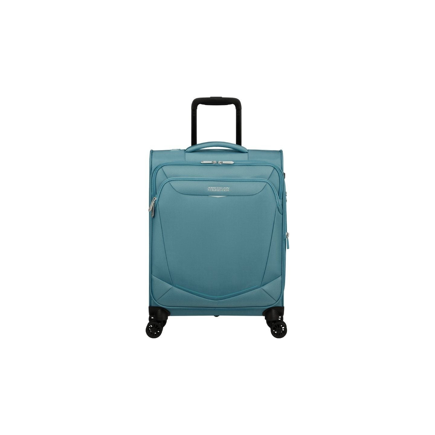 Maleta de cabina american tourister summerride spinner 55cm/ 55x40x23cm/ 4 ruedas/ azul brisa